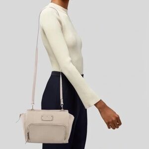 Kate Spade Baxter Street Sevilla Cream Leather Cross Body Bag